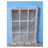 Allen + Roth 9-Pane Window Mirror w.coat hooks