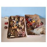 Collection of Collectible Figurines &Trinket BoX
