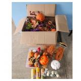 Fall Harvest Decor Lot - Pumpkins, Gourds, Floral