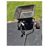 Yard Spreader Cart with Handle and Wheels