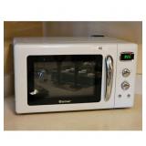 Costway White Compact Microwave Oven