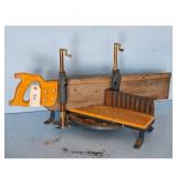 Vintage Miter Box Saw with Wooden Handle