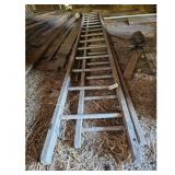 Vintage Wooden Ladder - Rustic Farmhouse Decor