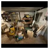 Assorted Basement Storage Lot - Exercise Equipment