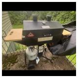 Char-Griller Offset Smoker Grill with Propane Tank