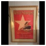 White Star Line Olympic & Titanic Framed Poster