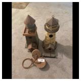Decorative Lighthouse Set with Nautical Accents