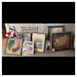 Collection of Framed Art and Decor