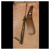 Antique Maori Patu Onewa Stone Club with Sheath