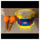 Little Tikes Drum and Maracas Toy Set