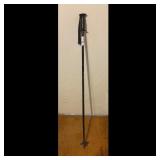 Black Ski Poles with Black Grips