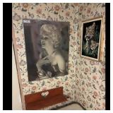 Marilyn Monroe Portrait Print and Leopard Art Prin