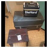 DieHard Battery and Storage Trunk Lot