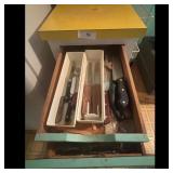 Vintage Multi-Drawer Cabinet with Contents