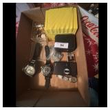 Lot of Two Watches, Lighter, and Accessories