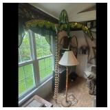 Vintage Palm Tree Floor Lamp with Tropical Design