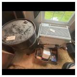 Lot of Used Items: Barrel, Window Air Conditioner,