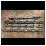 Ornate Gold Decorative Metal Trim Pieces with Moun