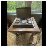 Vintage Roulette Wheel and Casino Game Set