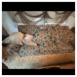 Southwestern Style Sofa with Geometric Pattern