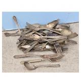 Lot of Assorted Silverware - Forks, Spoons, Knives