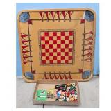 Vintage Carrom Board Game with Accessories