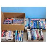 Collection of VHS Tapes - Movies and TV Shows