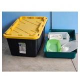 Greenmade Storage Tote with Lid and Assorted Conta