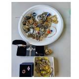 Assorted Costume Jewelry Lot - Rings, Necklaces, B