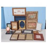 Assorted Picture Frames Lot - Various Style/ SIZES