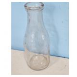 CHESTNUT FARMS Glass Milk Bottle