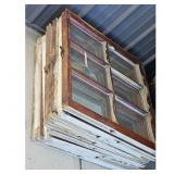 Lot of 8 Antique Wooden Window Panes