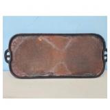 Cast Iron Griddle Pan Reversible Grill Cooking