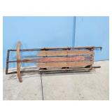 Vintage Royal Racer Toboggan Sled Wooden Metal