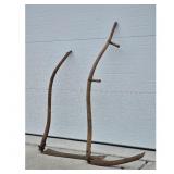 Antique Scythe Set with Wooden Handles
