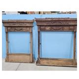 Antique Wooden Fireplace Mantel Surround Frames
