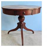 Duncan Pfyfe Style Pedestal Drum Table with Lion