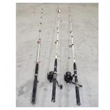 Shakespeare Tiger Spinning Rod and Reel Combo Lot