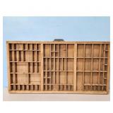 Vintage Hamilton Wooden Printers Type Case Tray