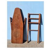 Child's Wooden Folding Ironing Board & Drying Rack