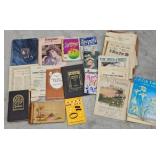 Collection of Vintage Sheet Music and Songbooks