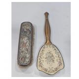Art Nouvear Brush  - Hair Brush w/ Floral Design