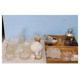 Assorted Glassware and Ceramic Lot - Vases, Bowls,