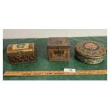 Lorna Doone short bread tin, two old cookie tins