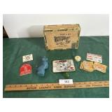 Armco Employee badge, Sourvinor Ash tray, Bazooka