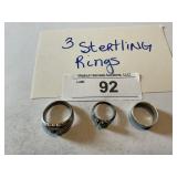3-  Sterling rings