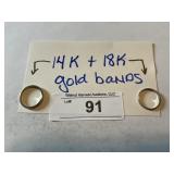 14K & 18 K Gold bands