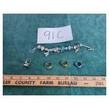 January birth stone charm braceelet Native America