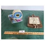 Batman & Robin wind-up and Timex wall Clock