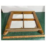 Wall Mirror out of an old window 26T X 25W